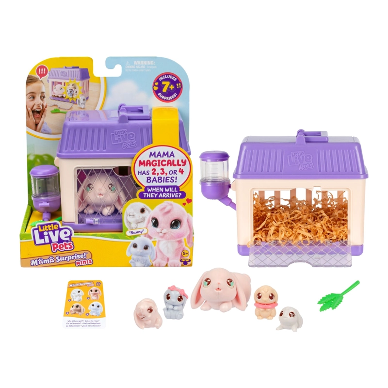 LITTLE LIVE PETS MAMA SURPRISE S4 MINI PLAYSET - CONEJO - 1