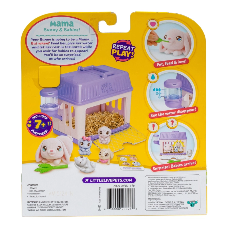 LITTLE LIVE PETS MAMA SURPRISE S4 MINI PLAYSET - CONEJO - 5