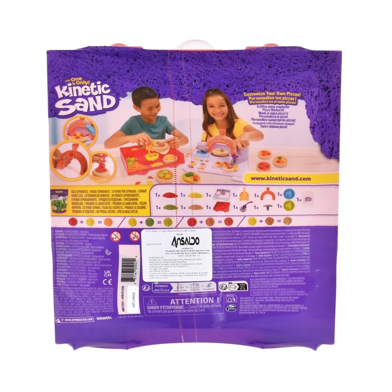 PACK ARMA TU PIZZA ARENA MAGICA KINETIC SAND - 7