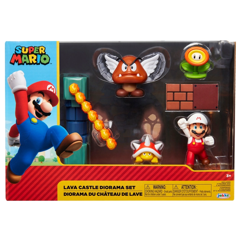 PLAYSET CON FIGURA 6 CM LAVA CASTLE SUPER MARIO DE NINTENDO - 3
