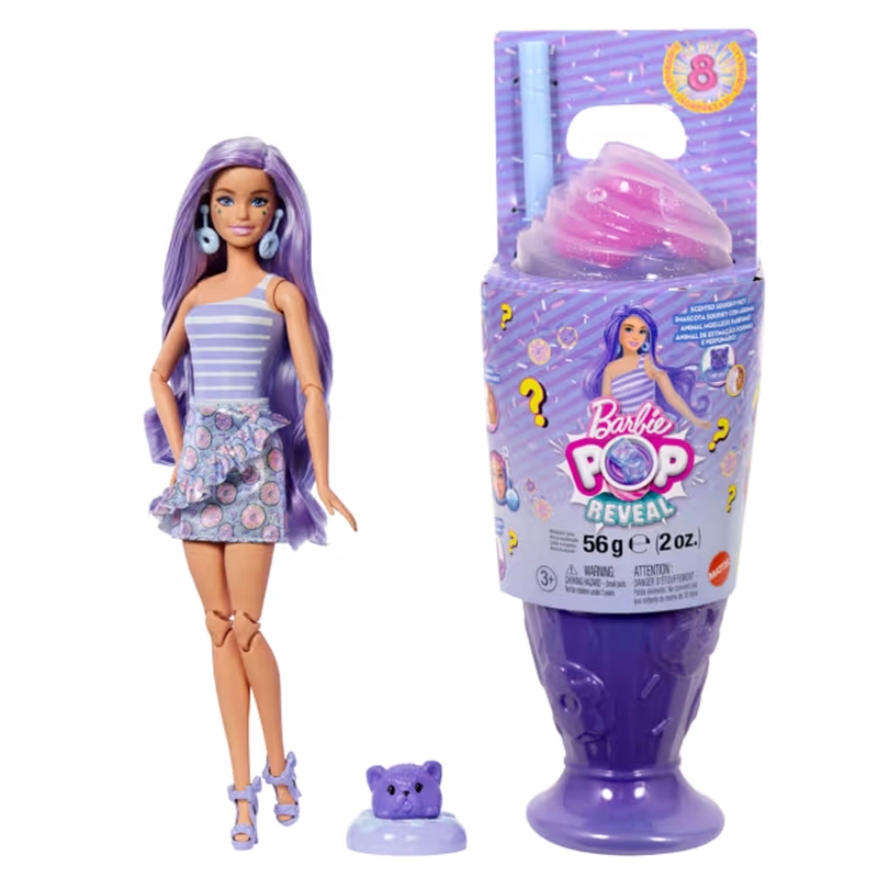 BARBIE POP REVEAL MUÑECA DULCES SORPRESAS - MORADO - 1