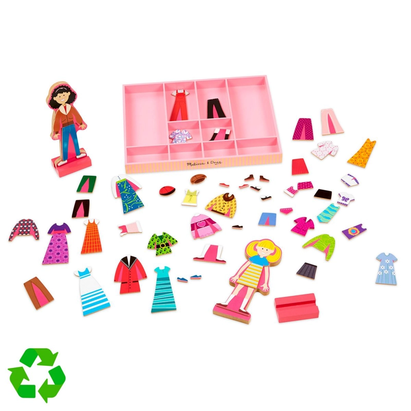 MUÑECAS MAGNE TICAS MELISSA AND DOUG 60 PIEZAS DIDACTICAS - 1