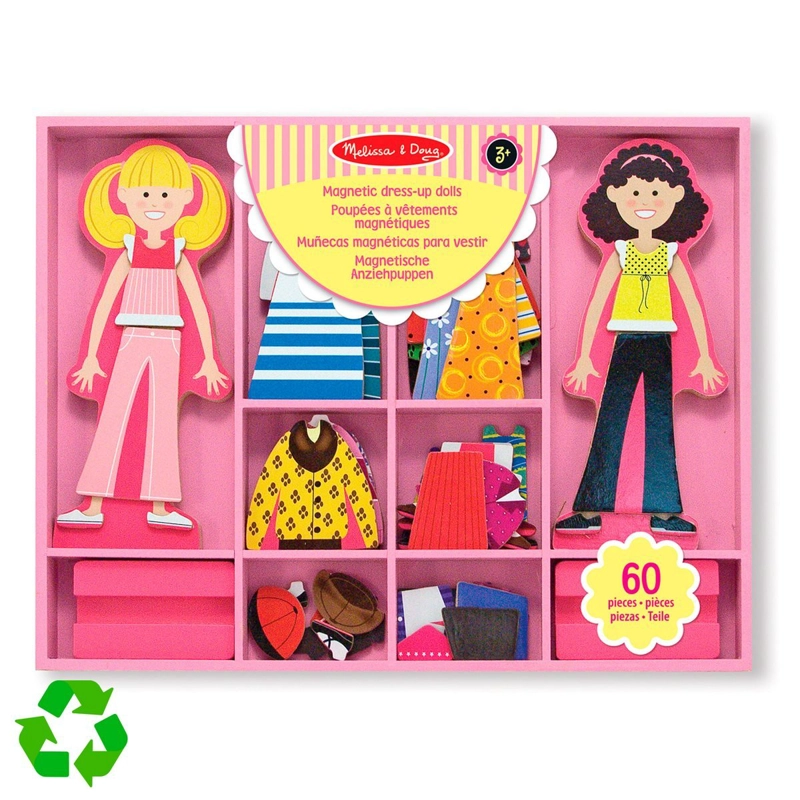 MUÑECAS MAGNE TICAS MELISSA AND DOUG 60 PIEZAS DIDACTICAS - 2