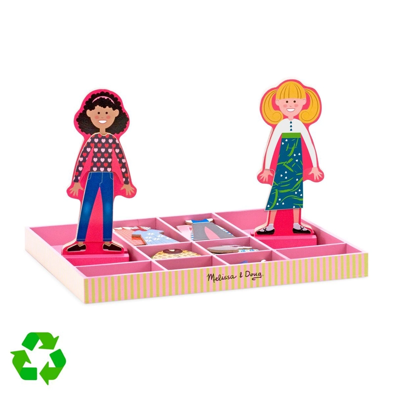MUÑECAS MAGNE TICAS MELISSA AND DOUG 60 PIEZAS DIDACTICAS - 3