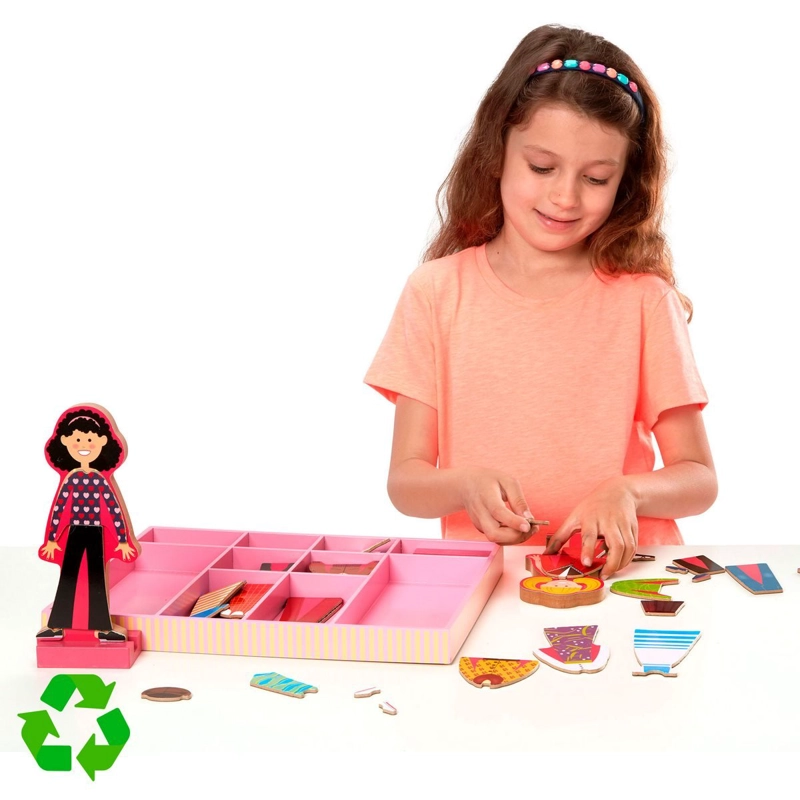 MUÑECAS MAGNE TICAS MELISSA AND DOUG 60 PIEZAS DIDACTICAS - 4