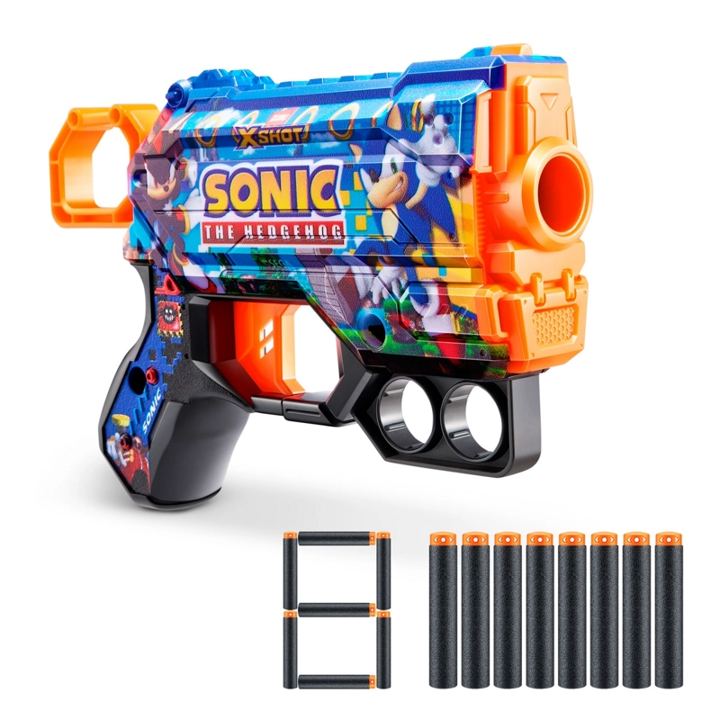 LANZADOR DE DARDOS X SHOT SKIN MENACE COLECCION SONIC - 3