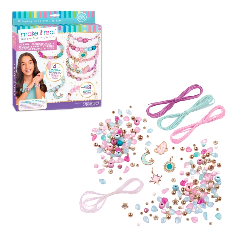 SET MAKE IT REAL – PULSERAS CON CHARMS DE TEMATICA CELESTE - 1