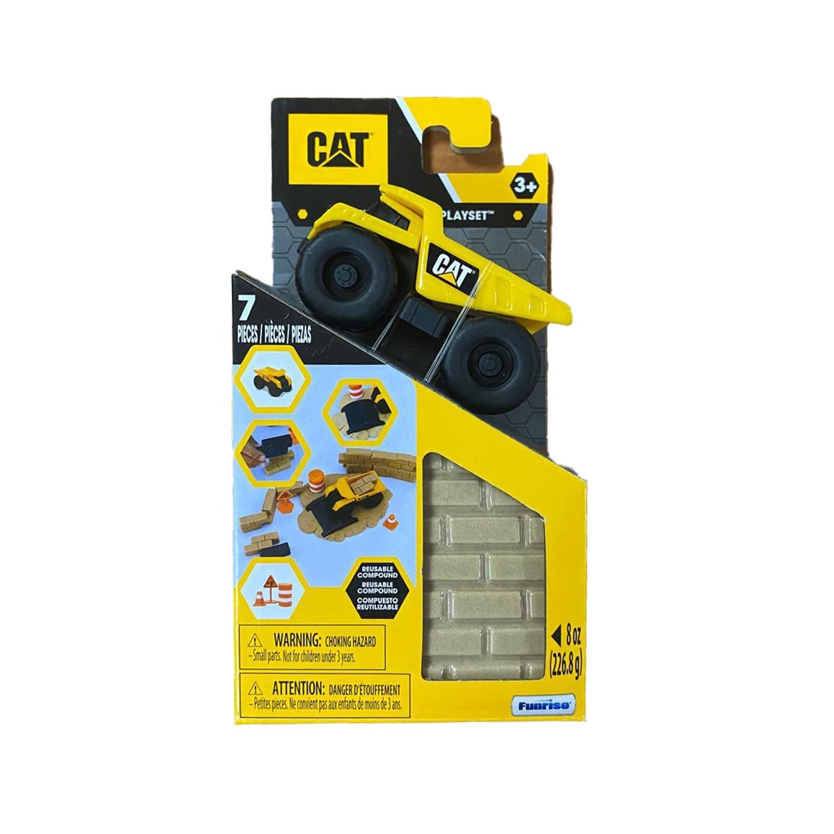 TOLVA CAT MINI EXCAVADORA CON TIERRA MOLDEABLE Y ACCESORIOS - 1