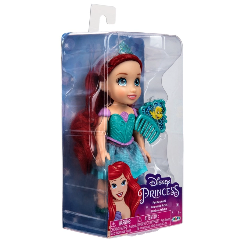 MUÑECA 15 CM DISNEY CON PEINE - ARIEL - 5