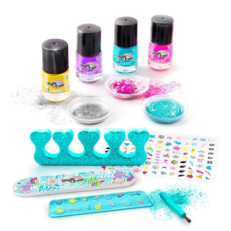 KIT DE ARTE EN UÑAS STYLE 4 EVER CON GLITTER Y ESMALTES - 1