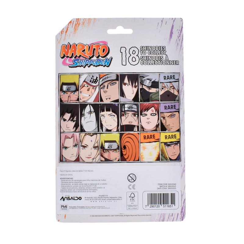 PACK 5 FIGURAS COLECCIONABLES 7 CM NARUTO - SAKURA - 4