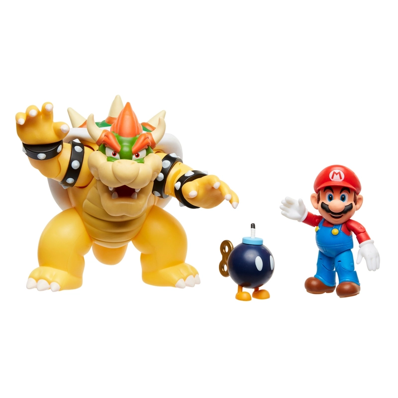 PLAYSET CON FIGURA 6 CM BROWSER VS MARIO NINTENDO - 1