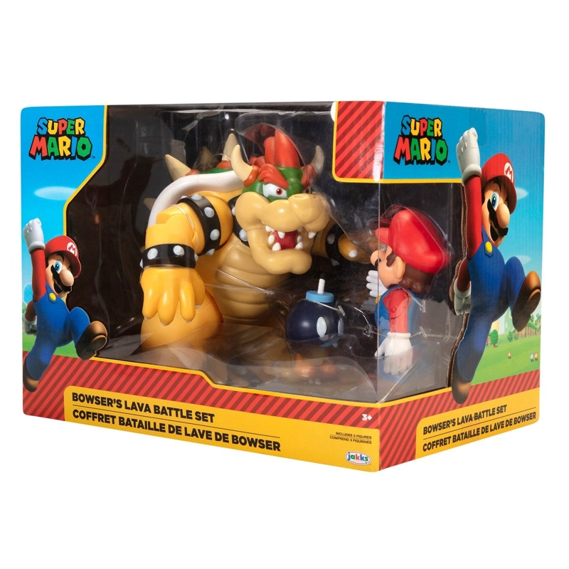 PLAYSET CON FIGURA 6 CM BROWSER VS MARIO NINTENDO - 2