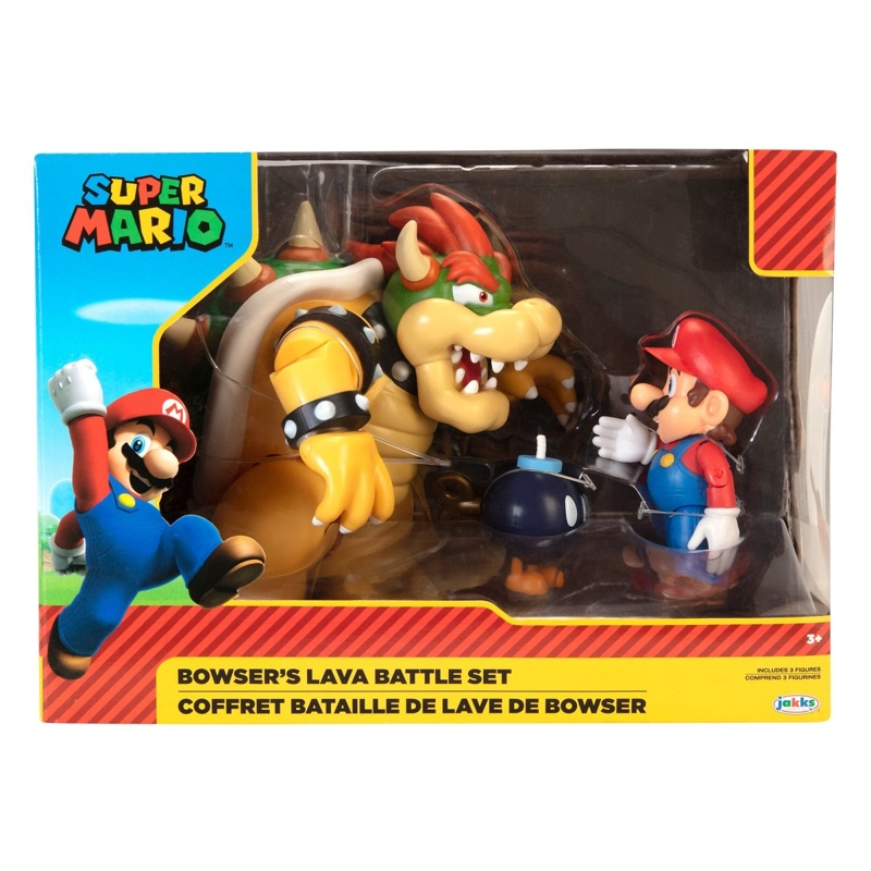 PLAYSET CON FIGURA 6 CM BROWSER VS MARIO NINTENDO - 3