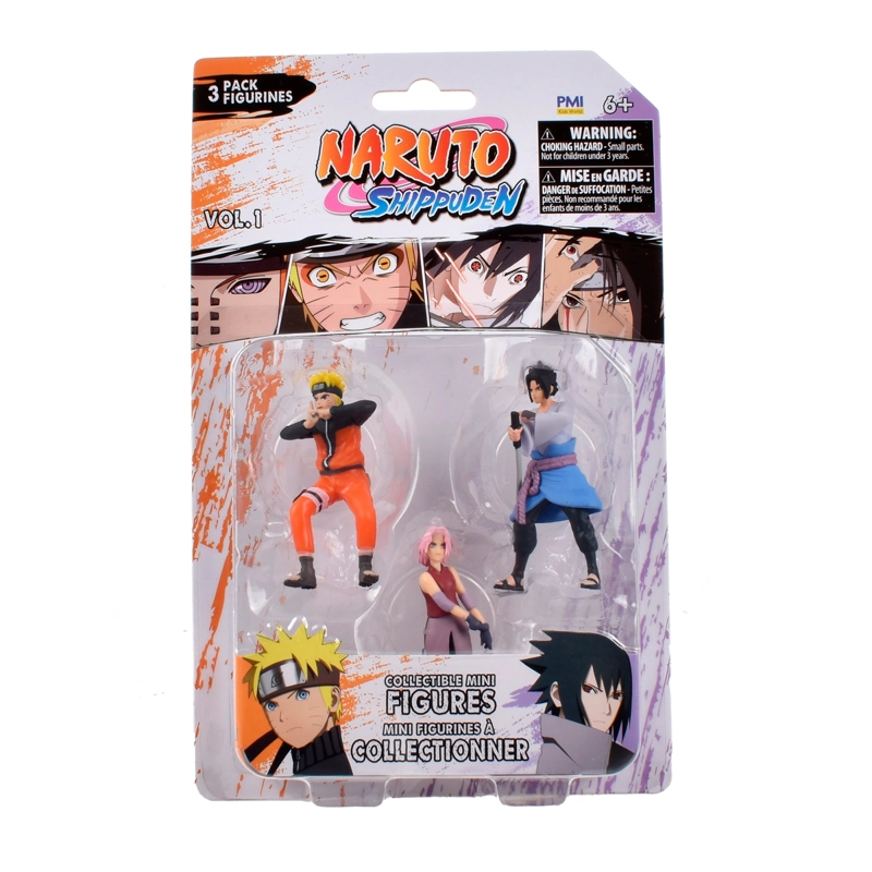PACK 3 FIGURAS COLECCIONABLES 7 CM NARUTO - NARUTO - 3