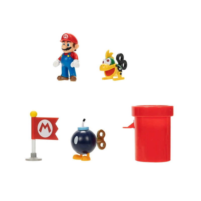 PLAYSET FIGURA 6 CM BOWSER AIRSHIP DECK SUPER MARIO NINTENDO - 6