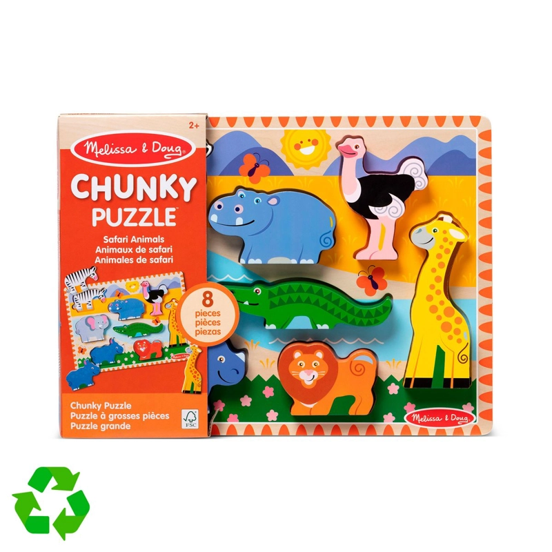 PUZZLE DIDACTICO MELISSA AND DOUG 8 PIEZAS SELVA - 2