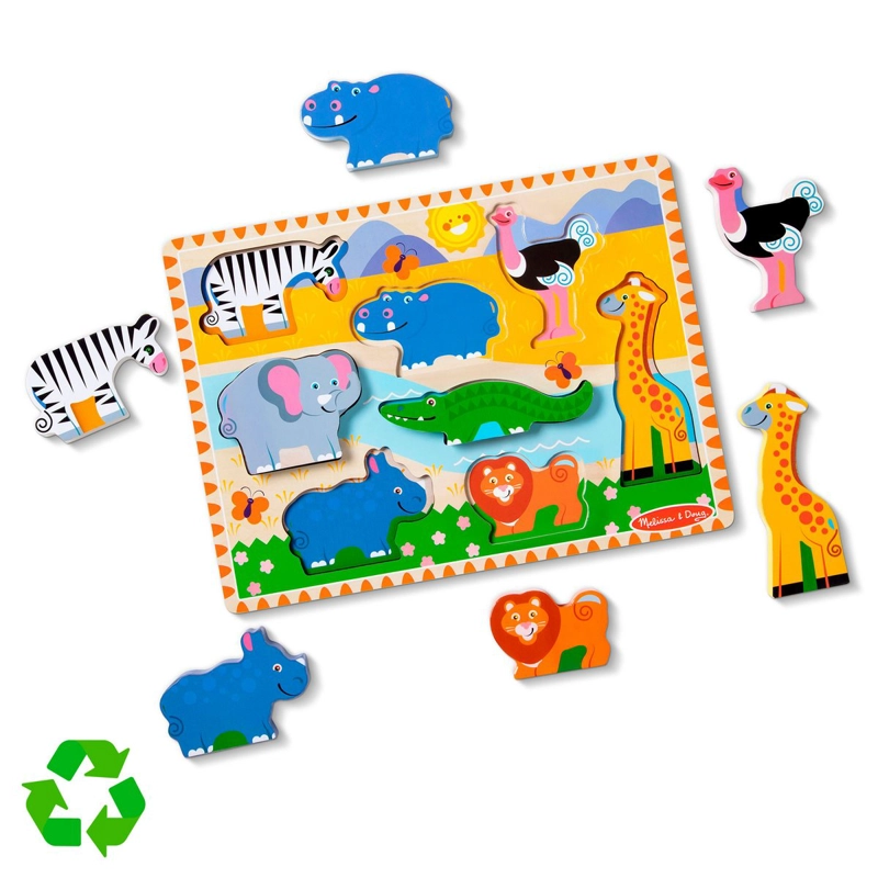 PUZZLE DIDACTICO MELISSA AND DOUG 8 PIEZAS SELVA - 3