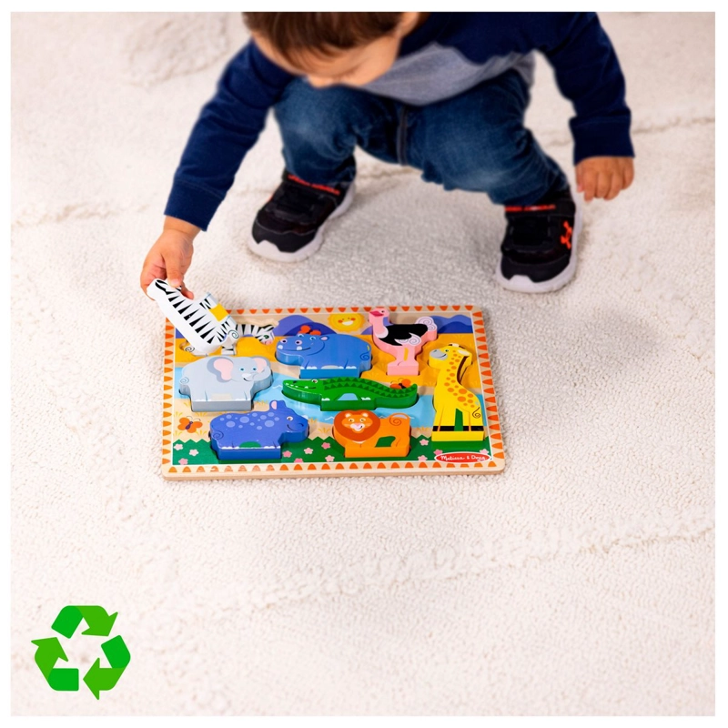 PUZZLE DIDACTICO MELISSA AND DOUG 8 PIEZAS SELVA - 4