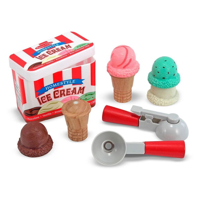 JUEGO DE HELADO DE MADERA MELISSA AND DOUG MAGNE TICAS - 1
