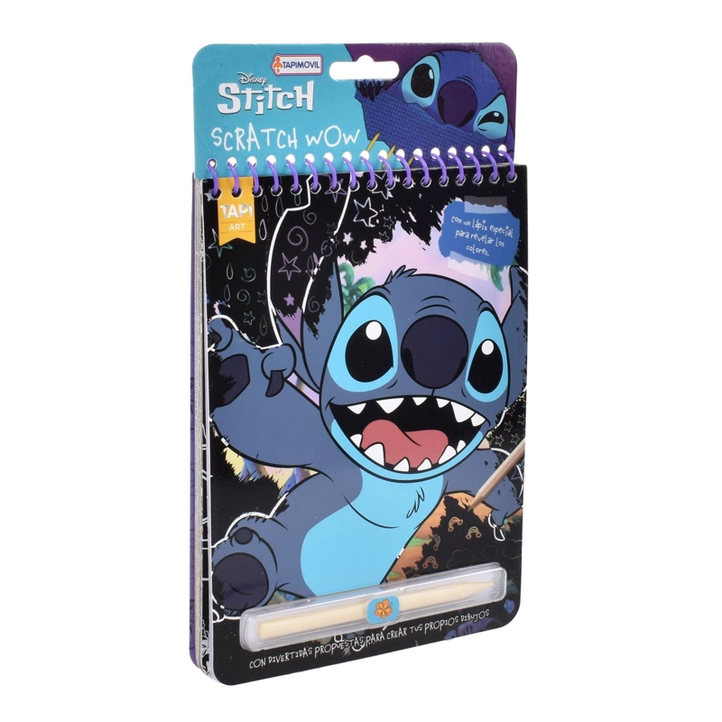 LIBRO CON ACTIVIDADES PARA RASPAR CON LAPIZ - STITCH - 2