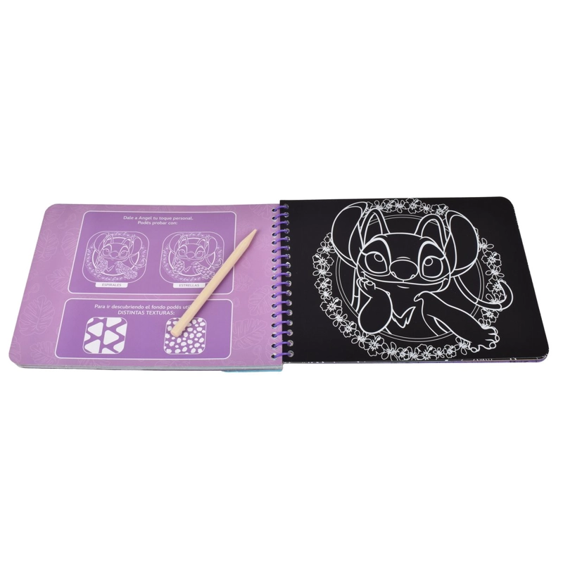 LIBRO CON ACTIVIDADES PARA RASPAR CON LAPIZ - STITCH - 3