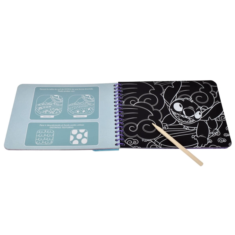 LIBRO CON ACTIVIDADES PARA RASPAR CON LAPIZ - STITCH - 4