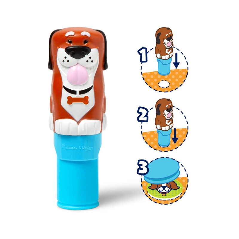 ESTAMPADOR WOW CON 300 STICKERS MELISSA AND DOUG - PERRO - 3