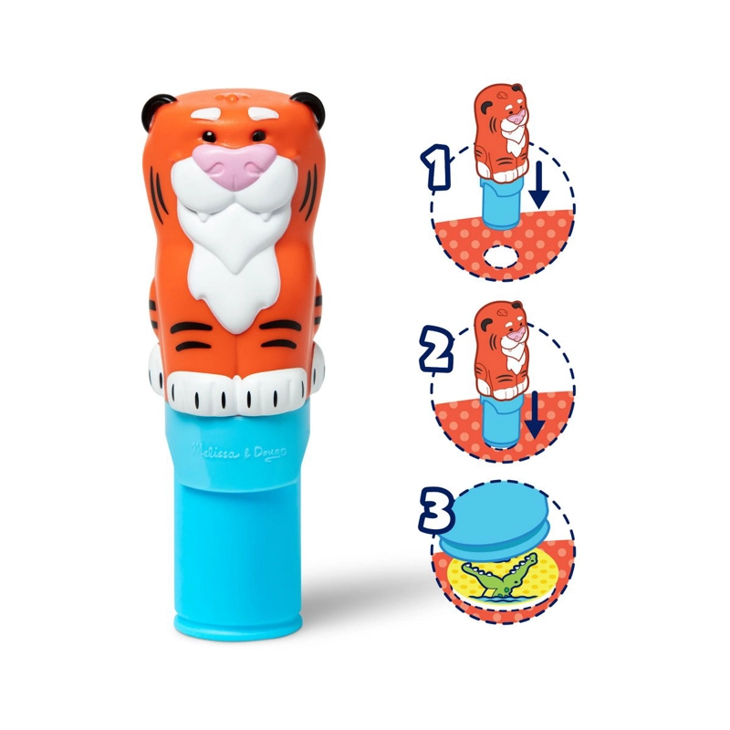ESTAMPADOR WOW CON 300 STICKERS MELISSA AND DOUG - TIGRE - 3