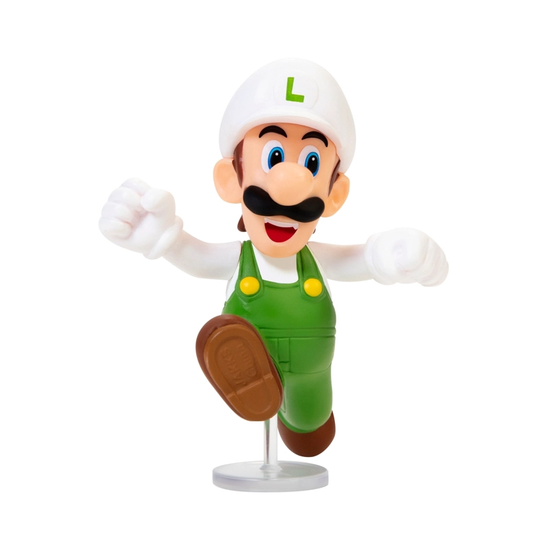 FIGURA 6 CM SUPER MARIO DE NINTENDO WAVE 53 - LUIGI DE FUEGO - 1