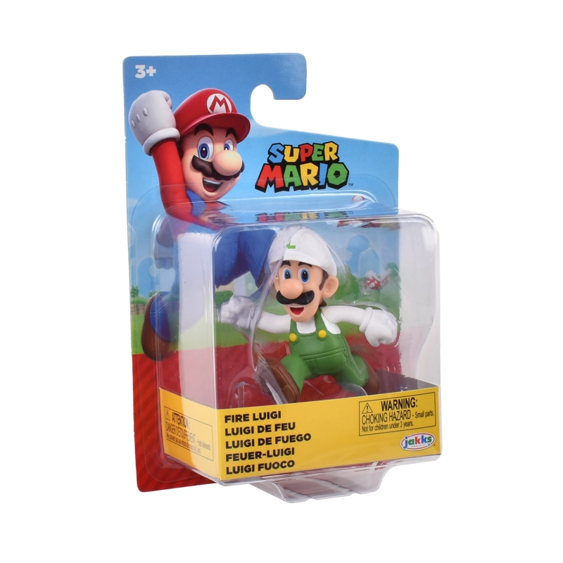 FIGURA 6 CM SUPER MARIO DE NINTENDO WAVE 53 - LUIGI DE FUEGO - 2