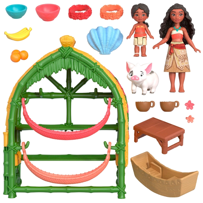 MOANA 2 SET HOGAR DE MOANA Y SIMEA CON PUA Y ACCESORIOS - 3
