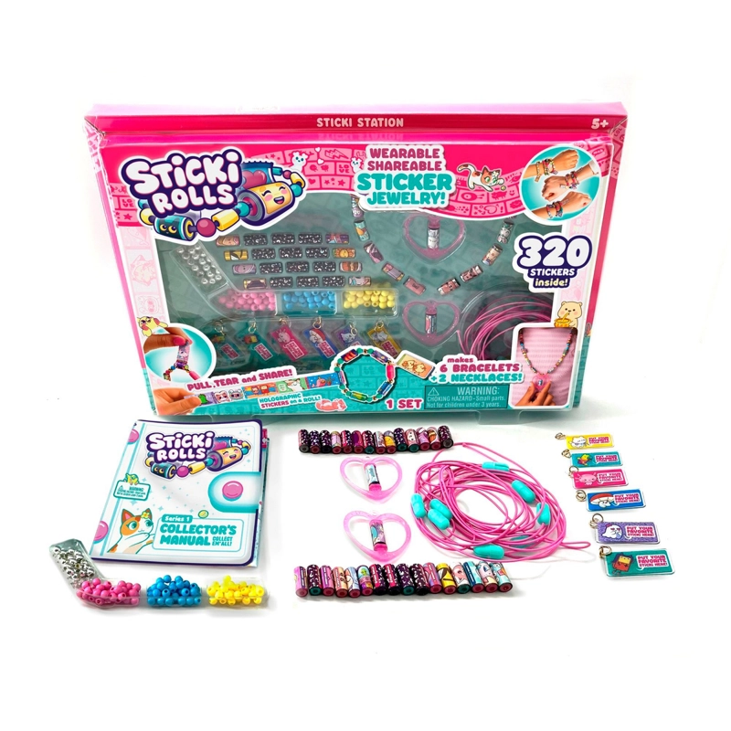 KIT DE JOYERIA STICKI ROLLS 1000 PIEZAS ADHESIVAS - 1
