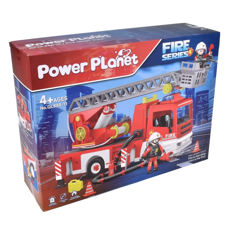 CARRO BOMBERO CON FIGURA Y SONIDO Y ACCESORIOS - 2