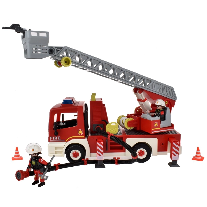 CARRO BOMBERO CON FIGURA Y SONIDO Y ACCESORIOS - 5