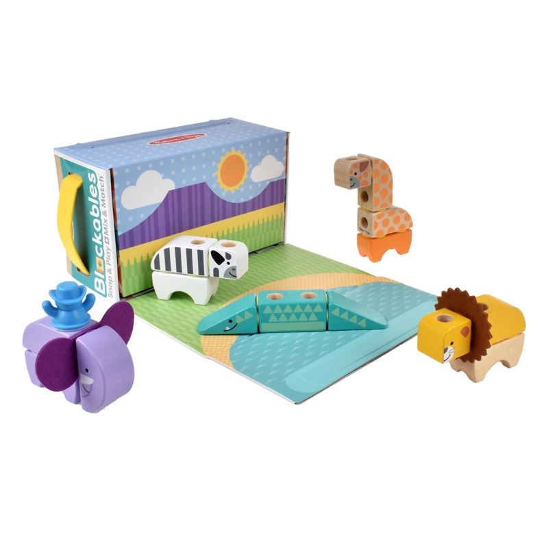 SET DE BLOQUES ANIMALES SEL SAFARI MELISSA AND DOUG - 1
