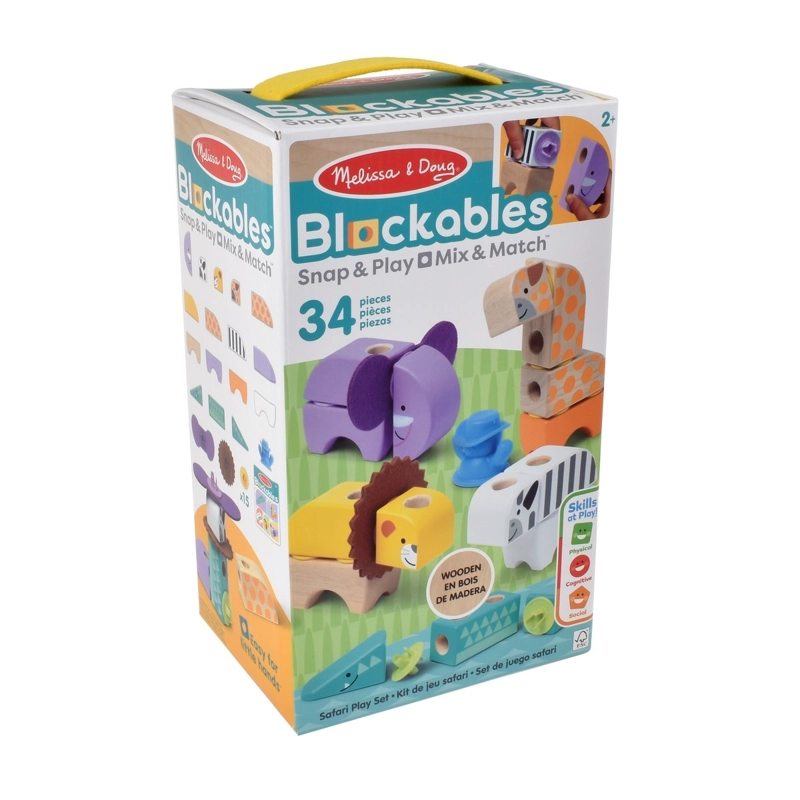 SET DE BLOQUES ANIMALES SEL SAFARI MELISSA AND DOUG - 2