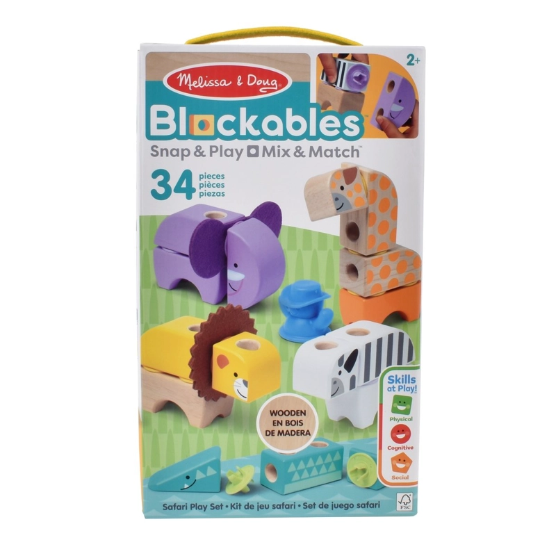 SET DE BLOQUES ANIMALES SEL SAFARI MELISSA AND DOUG - 3