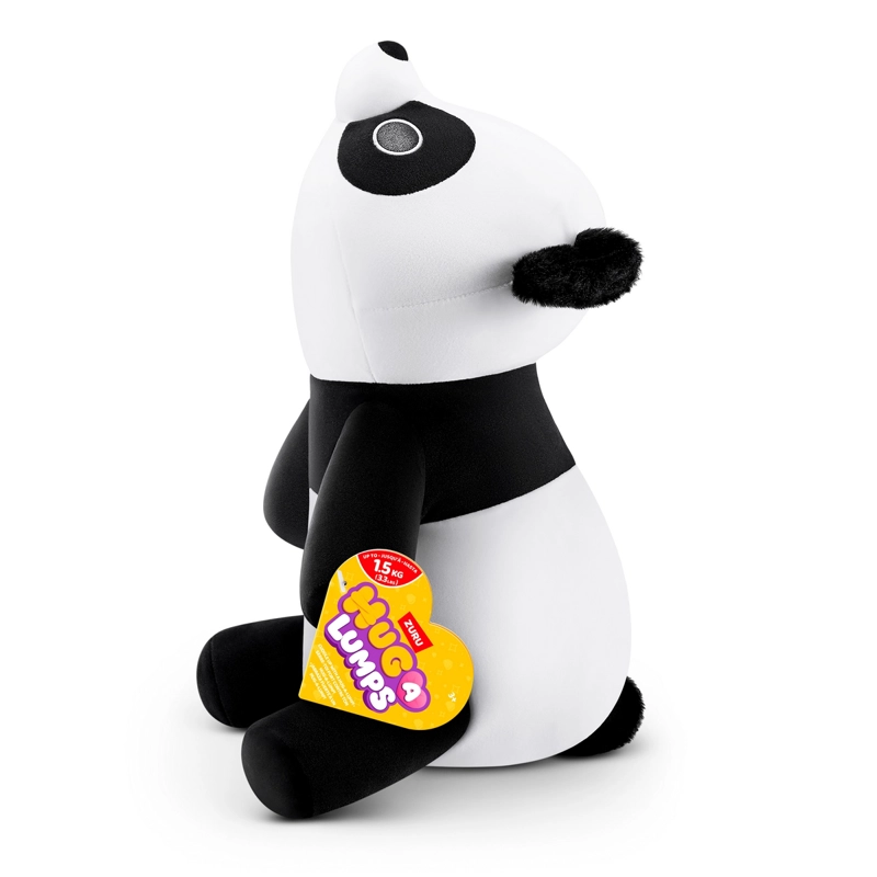 PELUCHE BLANDITO MEDIANO HUG-A-LUMPS ZURU - PETE OSO PANDA - 3