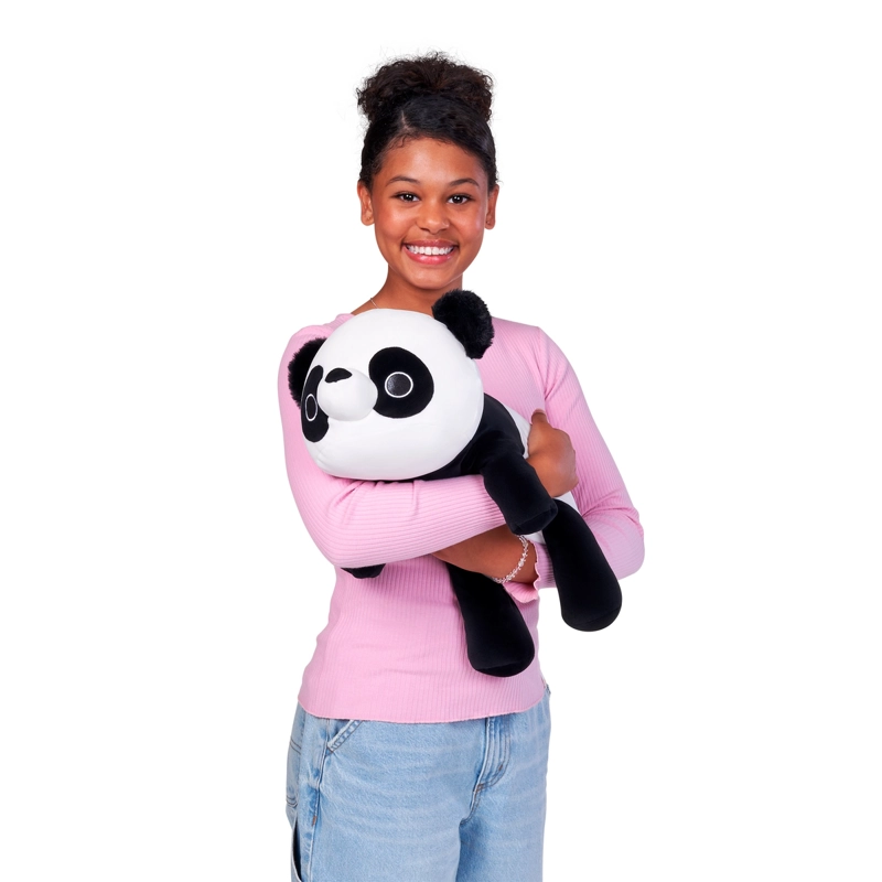 PELUCHE BLANDITO MEDIANO HUG-A-LUMPS ZURU - PETE OSO PANDA - 4
