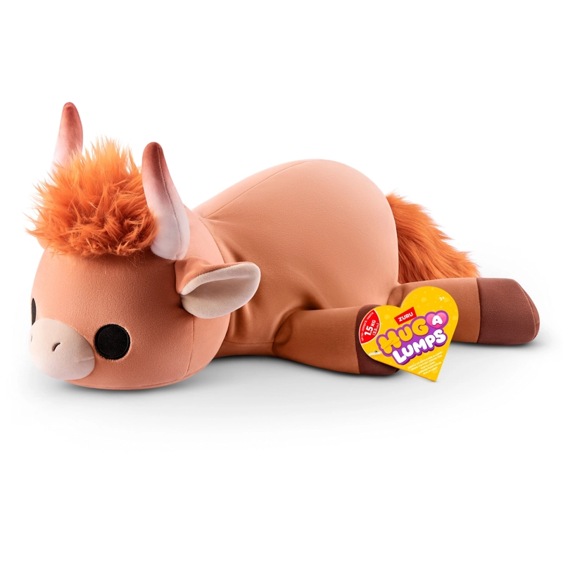 PELUCHE BLANDITO HUG-A-LUMPS DE ZURU - HOLLY VACA PELUDA - 1