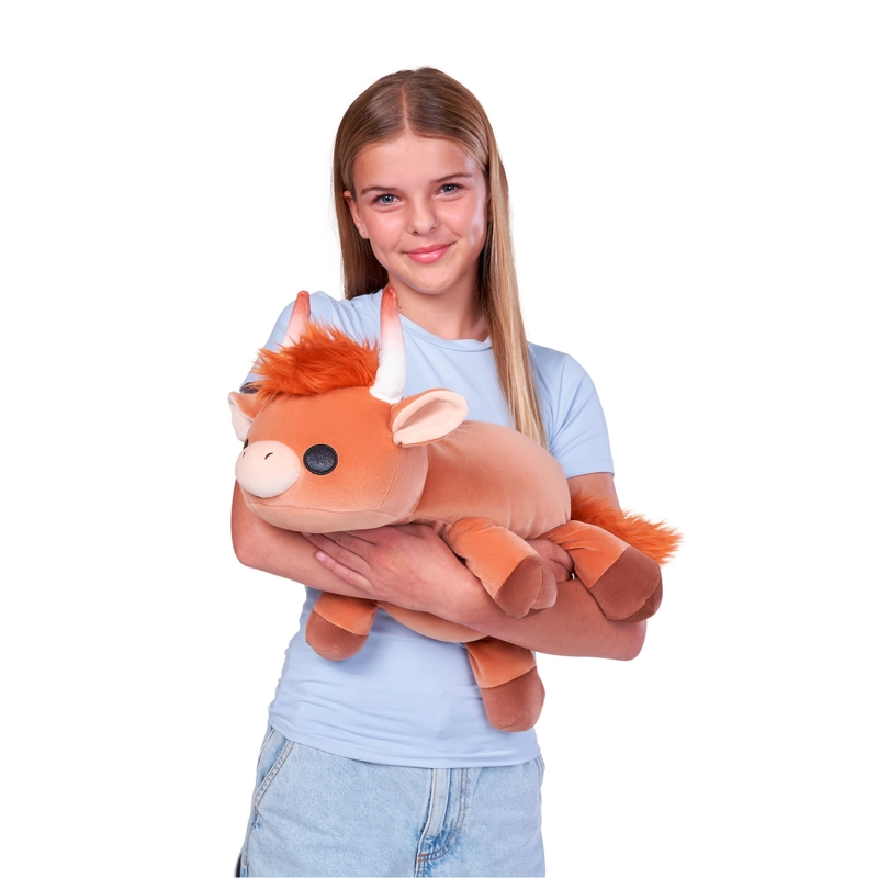 PELUCHE BLANDITO HUG-A-LUMPS DE ZURU - HOLLY VACA PELUDA - 4