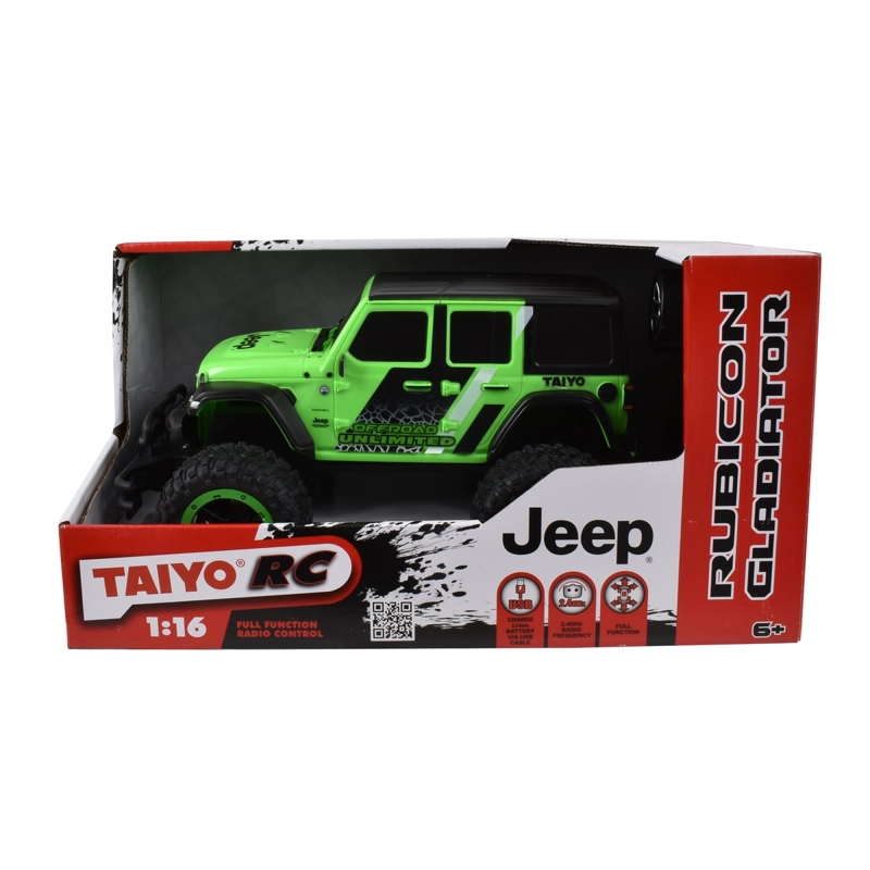 JEEP R CONTROLADO WRANGLER SAHARA ESCALA 1:16 BATERIA LITIO - 3