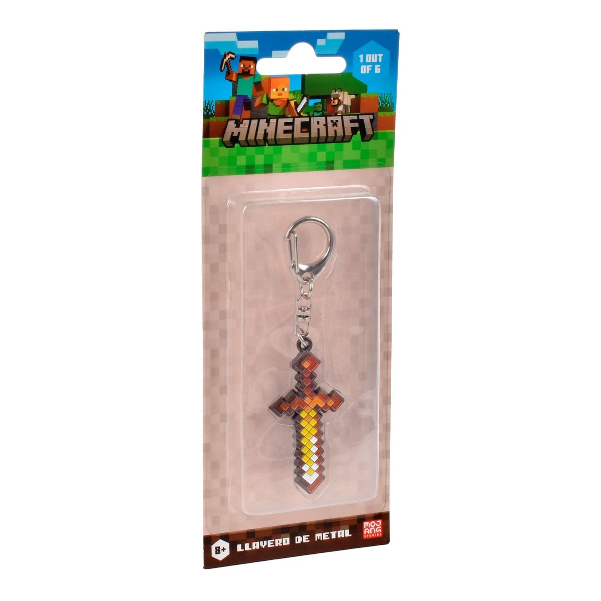 LLAVERO METALICO MINECRAFT COLECCION ESPADA - 2