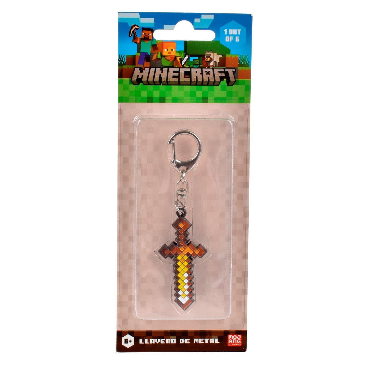 LLAVERO METALICO MINECRAFT COLECCION ESPADA - 3