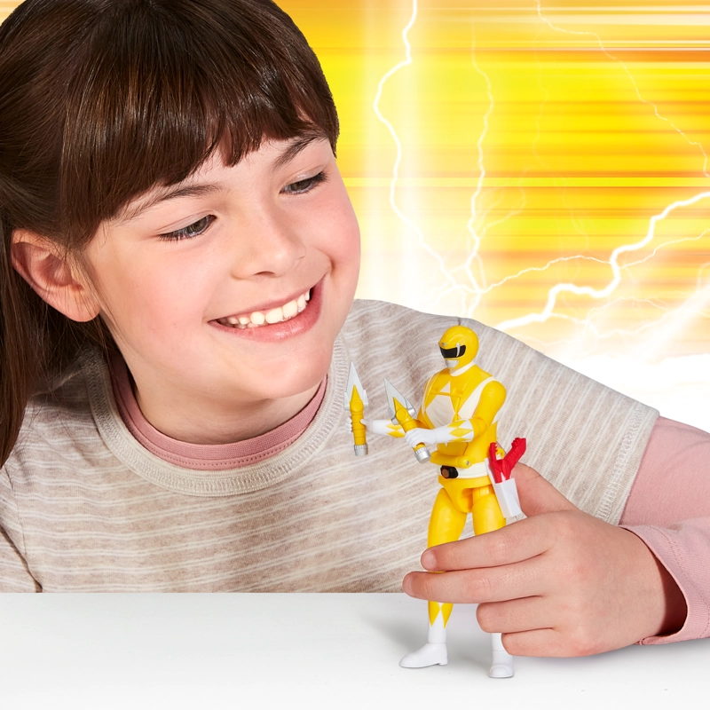 POWER RANGERS FIGURA GIRA CABEZA - YELLOW RANGER - 3