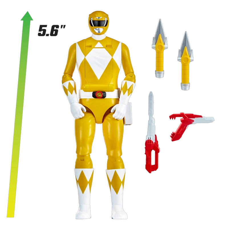 POWER RANGERS FIGURA GIRA CABEZA - YELLOW RANGER - 4