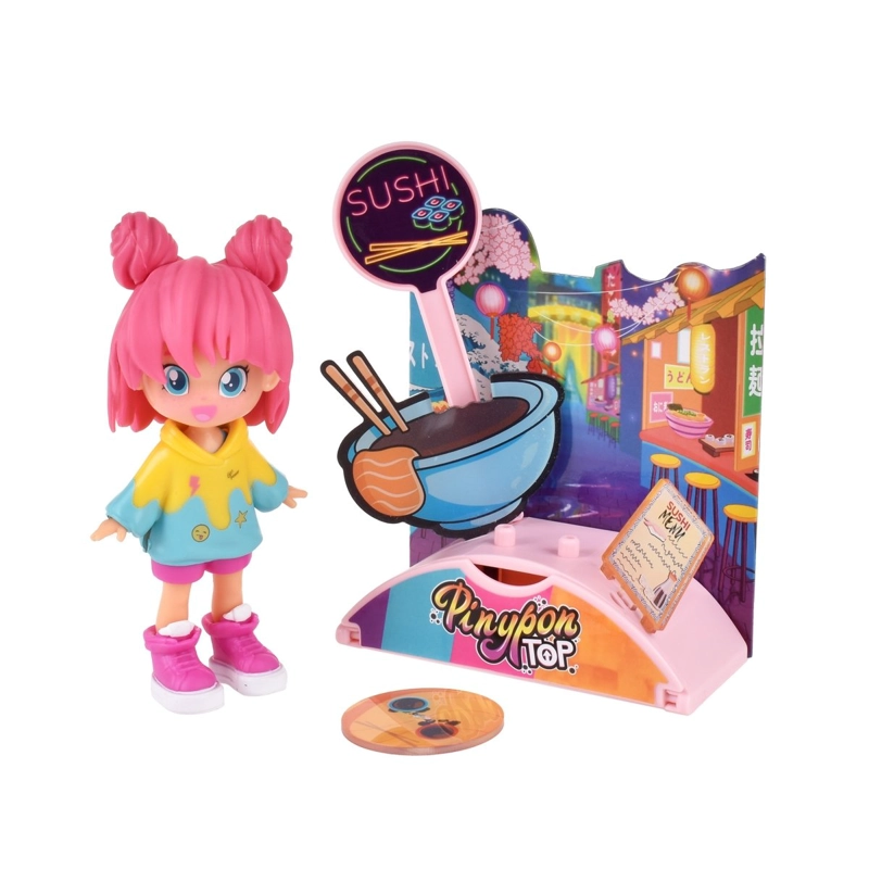 MUÑECA 11 CM FOODIE GIRLS PINYPON TOP - SUSHI - 1