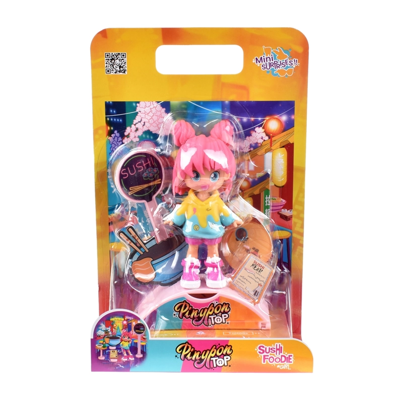 MUÑECA 11 CM FOODIE GIRLS PINYPON TOP - SUSHI - 3