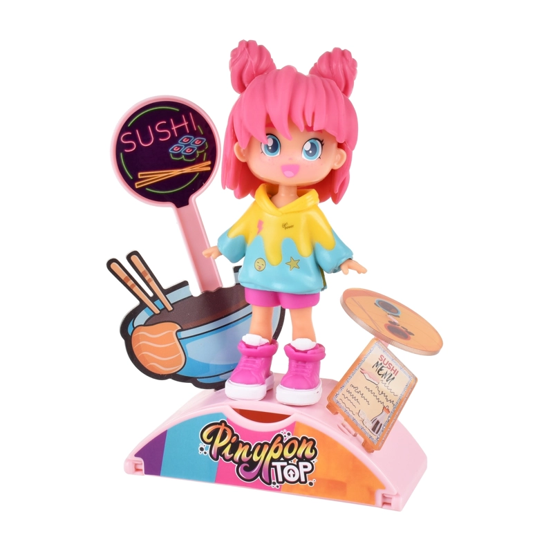 MUÑECA 11 CM FOODIE GIRLS PINYPON TOP - SUSHI - 5